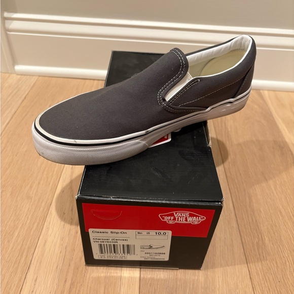 Vans Charcoal Slip-On Sneakers - Picture 2 of 6